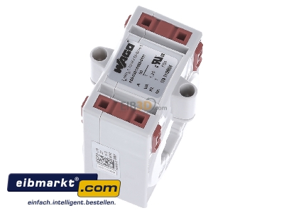 Ansicht oben links WAGO Kontakttechnik 855-301/060-101 Aufsteck-Stromwandler 60A/1A 