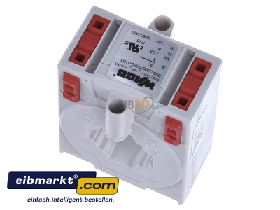 Top rear view WAGO Kontakttechnik 855-305/050-103 Current transformer 50/5A
