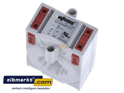 Ansicht oben vorne WAGO Kontakttechnik 855-305/060-101 Aufsteck-Stromwandler 60A/5A 