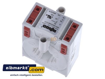 Ansicht oben hinten WAGO Kontakttechnik 855-305/060-101 Aufsteck-Stromwandler 60A/5A 