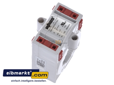 Ansicht oben links WAGO Kontakttechnik 855-305/075-201 Aufsteck-Stromwandler 75A/5A 