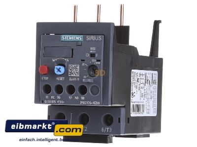 Front view Siemens Indus.Sector 3RU2136-4EB0 Thermal overload relay 22...32A 
