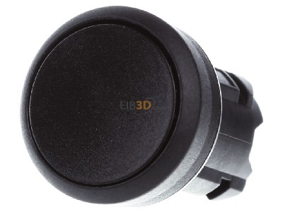 Frontansicht Siemens 3SU1000-0AA10-0AA0 Drucktaster 22mm,rund,schwarz 