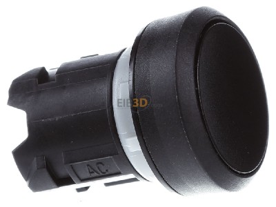 Ansicht links Siemens 3SU1000-0AA10-0AA0 Drucktaster 22mm,rund,schwarz 
