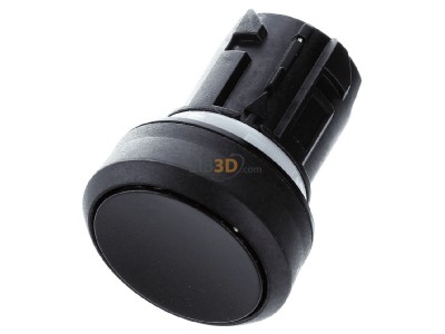 Ansicht oben vorne Siemens 3SU1000-0AA10-0AA0 Drucktaster 22mm,rund,schwarz 