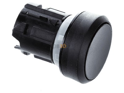 Ansicht oben links Siemens 3SU1000-0AA10-0AA0 Drucktaster 22mm,rund,schwarz 