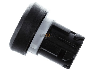 Ansicht oben rechts Siemens 3SU1000-0AA10-0AA0 Drucktaster 22mm,rund,schwarz 