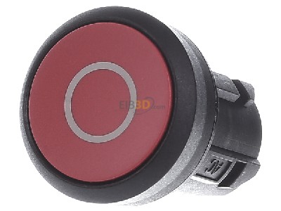 Frontansicht Siemens 3SU1000-0AB20-0AD0 Drucktaster 22mm, rund, rot 