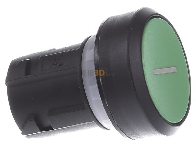 Ansicht links Siemens 3SU1000-0AB40-0AC0 Drucktaster 22mm, rund, grn 