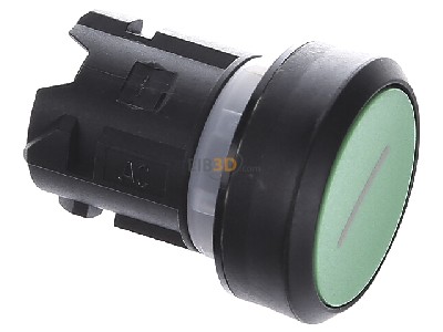Ansicht oben links Siemens 3SU1000-0AB40-0AC0 Drucktaster 22mm, rund, grn 