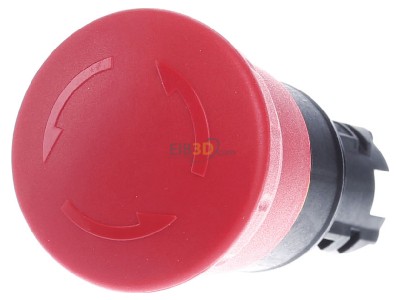 Frontansicht Siemens 3SU1000-1HB20-0AA0 Not-Halt-Pilzdrucktaster 22mm, rund, rt 