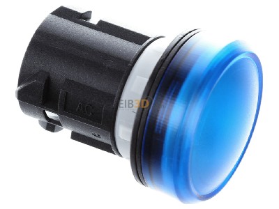 Ansicht oben links Siemens 3SU1001-6AA50-0AA0 Leuchtmelder 22mm, rund, blau 