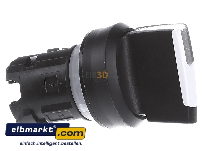 Ansicht links Siemens Indus.Sector 3SU1002-2BL60-0AA0 Knebelschalter 22mm, rund, schwarz 