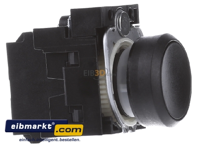 View on the left Siemens Indus.Sector 3SU1100-0AB10-3BA0 Complete push button black
