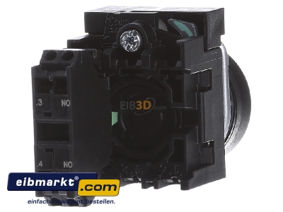 Back view Siemens Indus.Sector 3SU1100-0AB10-3BA0 Complete push button black
