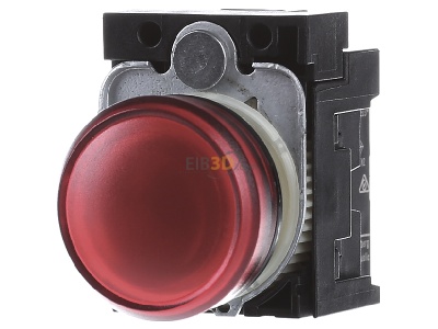 Front view Siemens Indus.Sector 3SU1102-6AA20-1AA0 Indicator light red 24VAC/DC 
