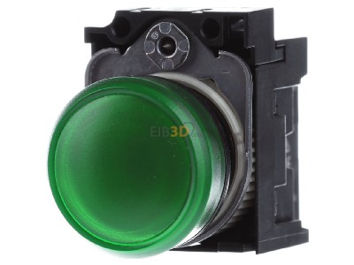 Front view Siemens 3SU1102-6AA40-1AA0 Indicator light green 24VAC/DC 
