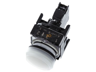 View up front Siemens 3SU1102-6AA60-1AA0 Indicator light white 24VAC/DC 
