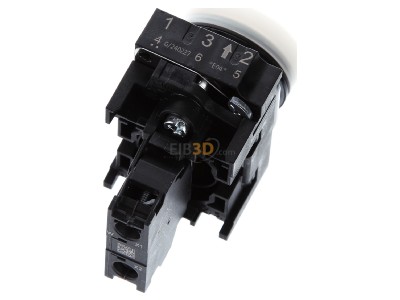 Top rear view Siemens 3SU1102-6AA60-1AA0 Indicator light white 24VAC/DC 
