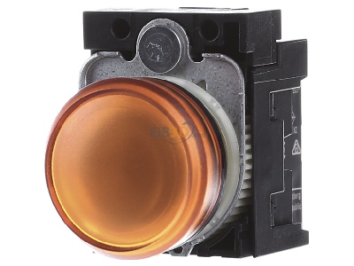 Frontansicht Siemens 3SU1106-6AA00-1AA0 Leuchtmelder 22mm, rund, amber 