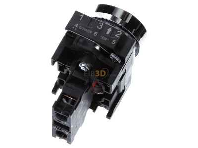 Top rear view Siemens 3SU1150-0AB20-1CA0 Complete push button red 
