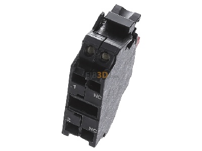 View up front Siemens 3SU1400-1AA10-3CA0 Auxiliary contact block 0 NO/1 NC 
