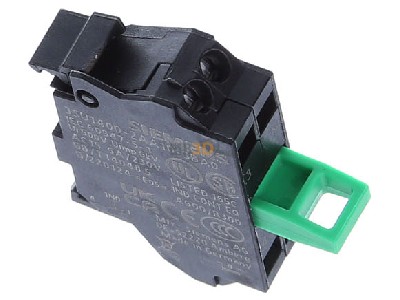 Ansicht oben links Siemens 3SU1400-2AA10-3BA0 Kontaktmodul mit 1 Schaltglied,1S 