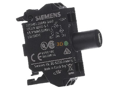 Ansicht links Siemens 3SU1401-2BB40-3AA0 LED-Modul LED,24VAC/DC,grn 
