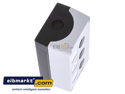 Ansicht oben links Siemens Indus.Sector 3SU1803-0AA00-0AB1 Gehuse fr Befehlsgerte 22mm, rund 