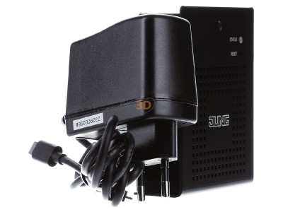 Ansicht links Jung SV-SERVER2 Smart Visu Server mit Eurostecker