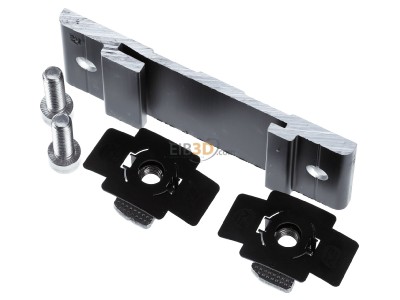 View up front K2 Systems 2004375 Accessory for photovoltaics mounting - Mounting bracket set InsertRail 2.0 black, 
