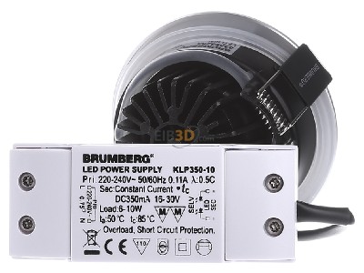 Ansicht hinten Brumberg 33353253 LED-Einbaustrahler 3000K IP65 