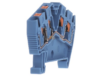 View on the left Phoenix PTS 4-QUATTRO BU Feed-through terminal block 6,2mm 32A 
