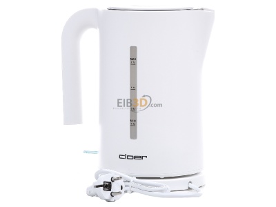 Back view Cloer 4111 ws Water cooker 1,7l 2200W cordless 
