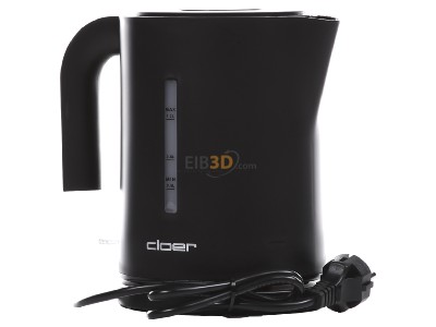 Back view Cloer 4120 sw Water cooker 1,2l 2200W cordless 
