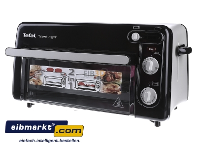 Frontansicht Tefal TL 6008 sw/alu Toaster/Minofen 1300W 