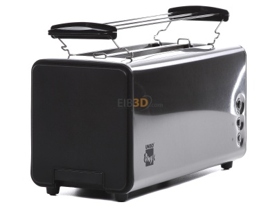 View on the left Unold 38915 eds/sw 4-slice toaster 1400W stainless steel 

