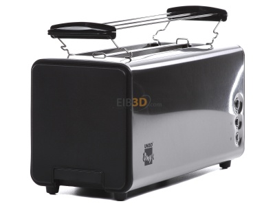 Ansicht links Unold 38915 eds/sw Toaster OnyxDouplex,4Scheib 