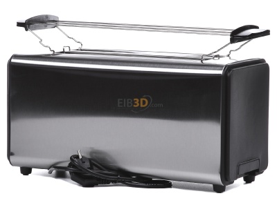 Back view Unold 38915 eds/sw 4-slice toaster 1400W stainless steel 
