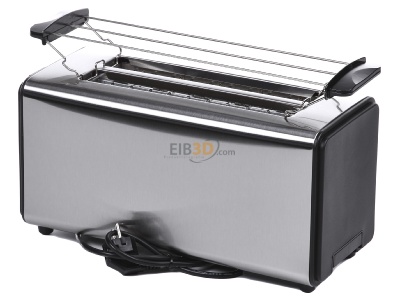 Ansicht oben hinten Unold 38915 eds/sw Toaster OnyxDouplex,4Scheib 