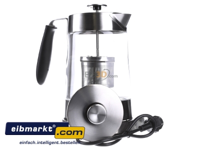 Back view Bomann PC-WKS 1020 G Water cooker 1,7l 3000W cordless 
