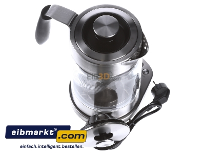 Top rear view Bomann PC-WKS 1020 G Water cooker 1,7l 3000W cordless 
