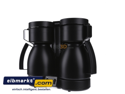 Front view Krups KT 8501 sw Double coffee maker with thermos flask

