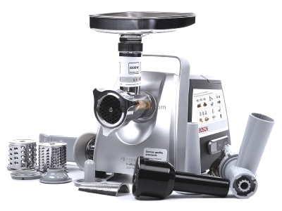 Front view Bosch Kleingerte+HT MFW68660 sw Meat grinder 2200W 
