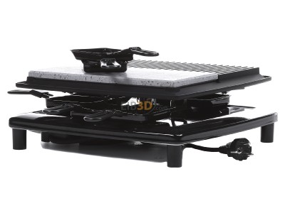 View on the right Steba RC 4 plus sw Raclette set 1450W 8 pans 
