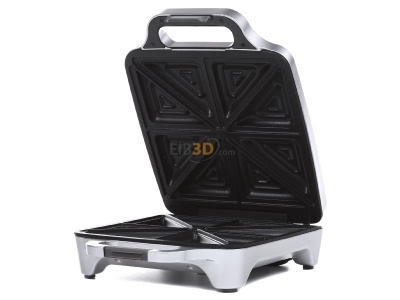 Front view Cloer 6269 Sandwich toaster 1800W silver 
