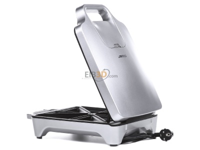 View on the right Cloer 6269 Sandwich toaster 1800W silver 

