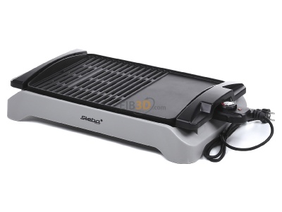 Ansicht oben vorne Steba VG 101 sw/si Barbecue-Tischgrill schwarz/silber 