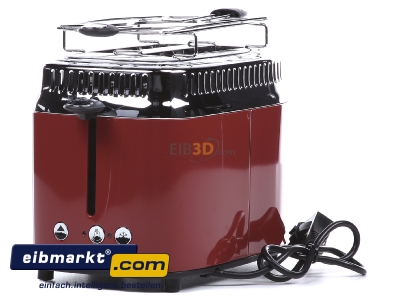 Ansicht rechts Varta Cons.Russell 21680-56 Kompakt-Toaster Retro Ribbon Red 