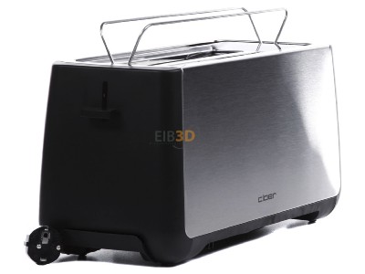 View on the left Cloer 3579 eds/sw 4-slice toaster 1800W stainless steel 
